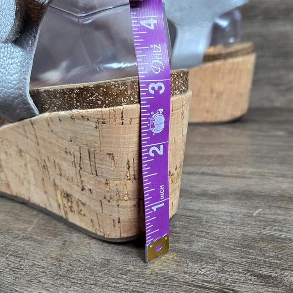 Stylish Blue Wedge Sandals - Picture 9 of 13